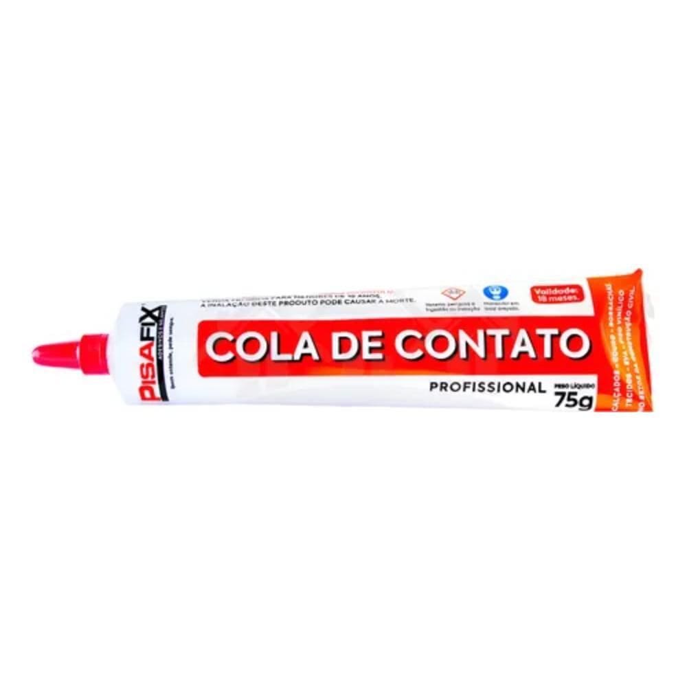 Adesivo Cola De Contato 75G Bisnaga Sapateiro Tênis Pisafix