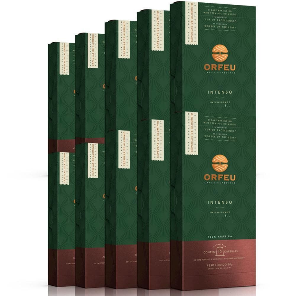 100 Cápsulas De Café Nespresso Orfeu Intenso - Intensidade 8