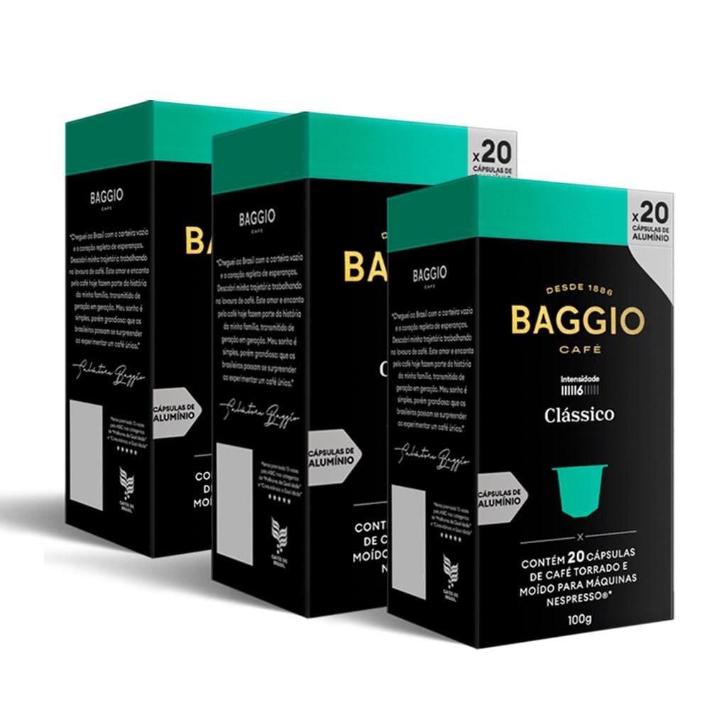 MP - 60 Ca psulas Cafe Baggio Nespresso Cla