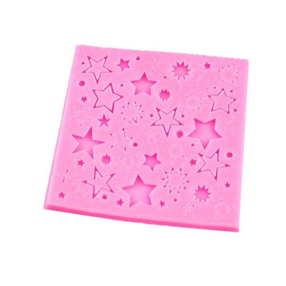 Molde Silicone Estrelas Finas Sol Açucar Fondant Chocolate
