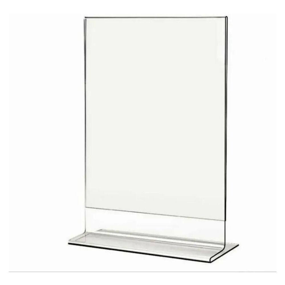 2X Display T 10X15 A6 Acrílico Balcão Mesa 10 Pecas