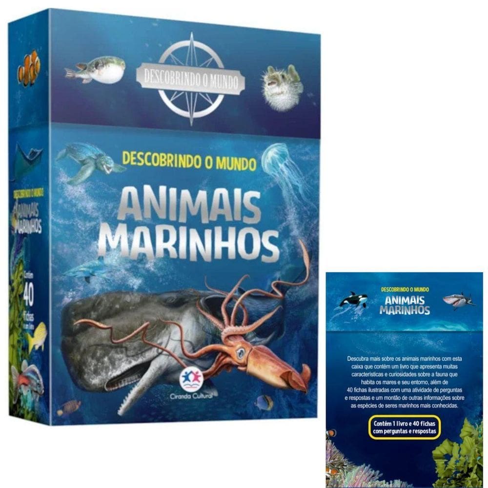 Box Descobrindo O Mundo: Animais Marinhos - Ciranda Cultural