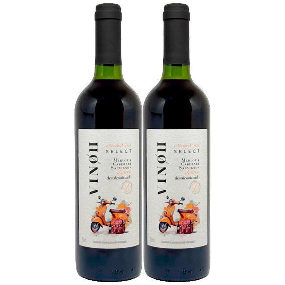 Vinho Tinto Suave Merlot E Cabernet Vinoh Select - 02 Un