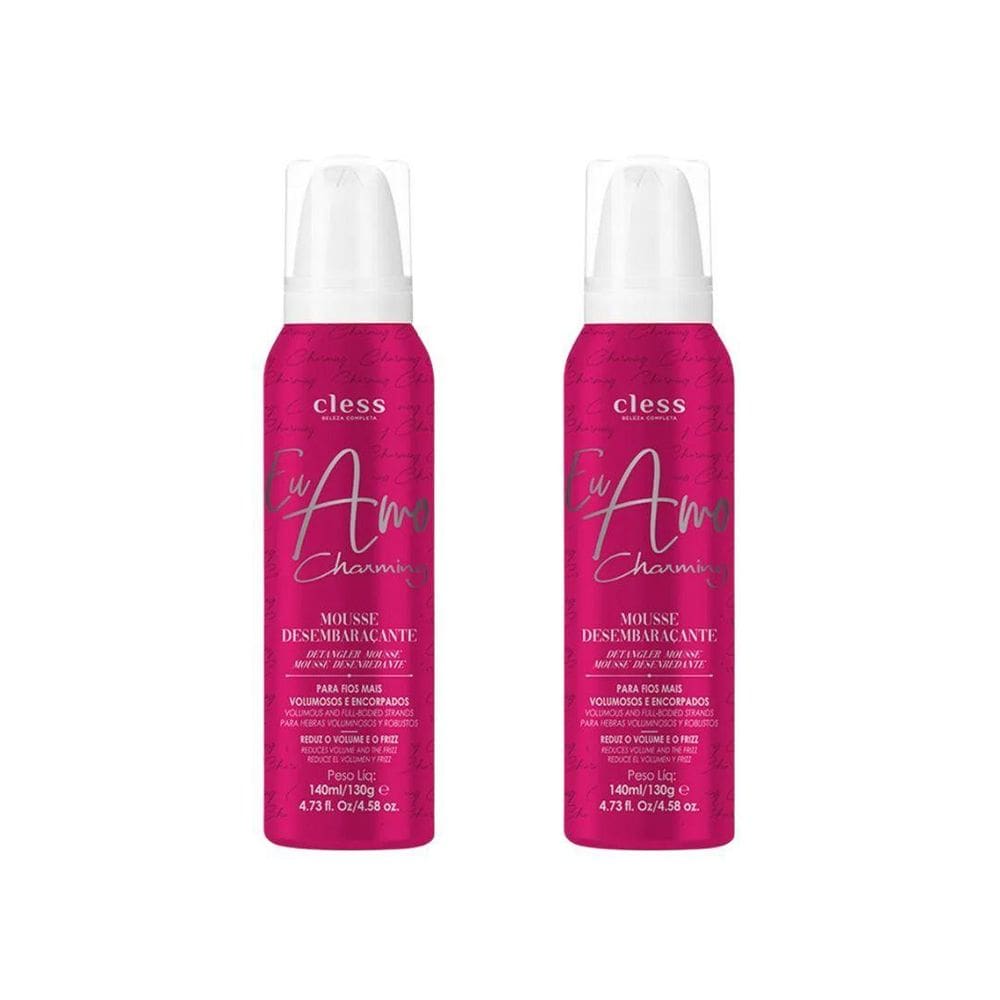 Mousse Charming Desembaraçante Cless 140Ml - Kit C/2Un