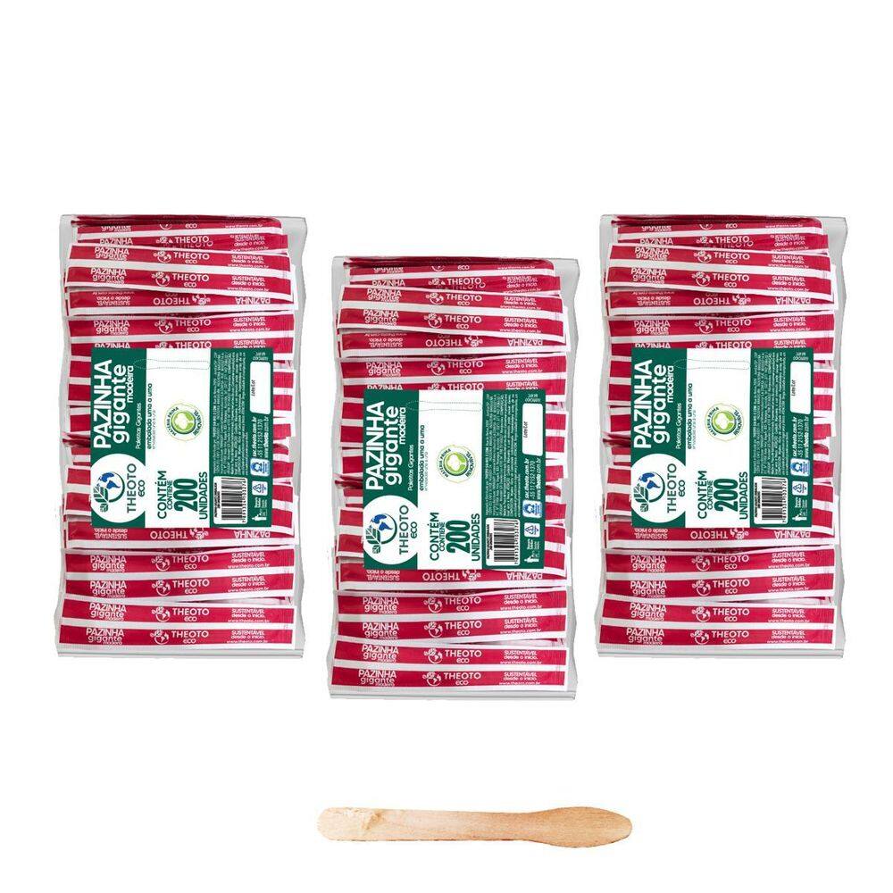 Pazinha Mexedor Gigante Theoto Sorvete Sobremesa Caldo Kit 3