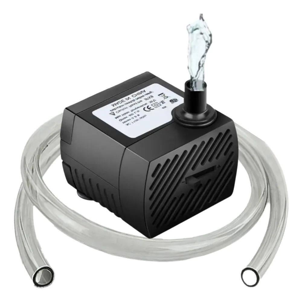 2X Motor Bomba Submersa Aquário Fontes Água Bivolt + Manguei