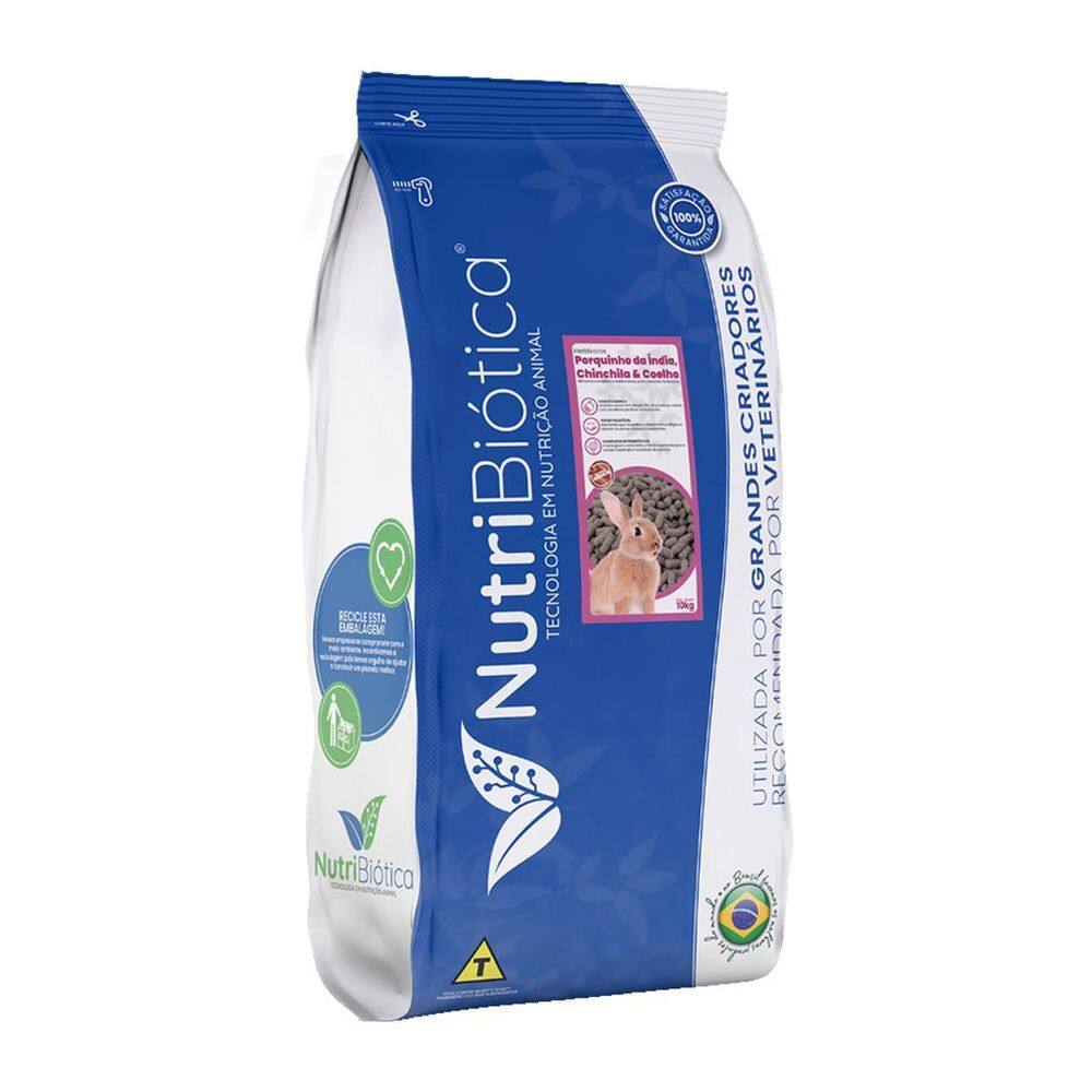 Ração Nutribiótica Porquinho Da Índia Chinchila Coelho 10Kg
