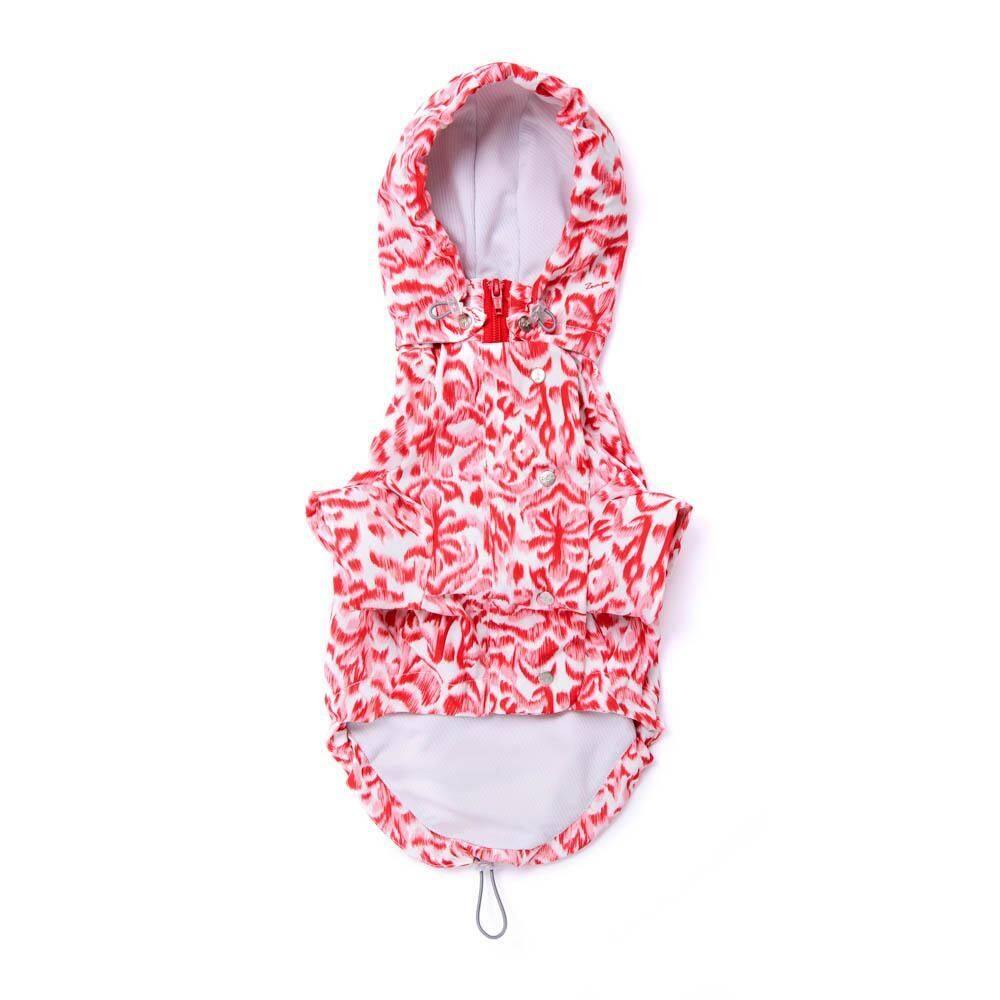 Capa De Chuva Ombra D Ikat Pet - Vermelho - Gg