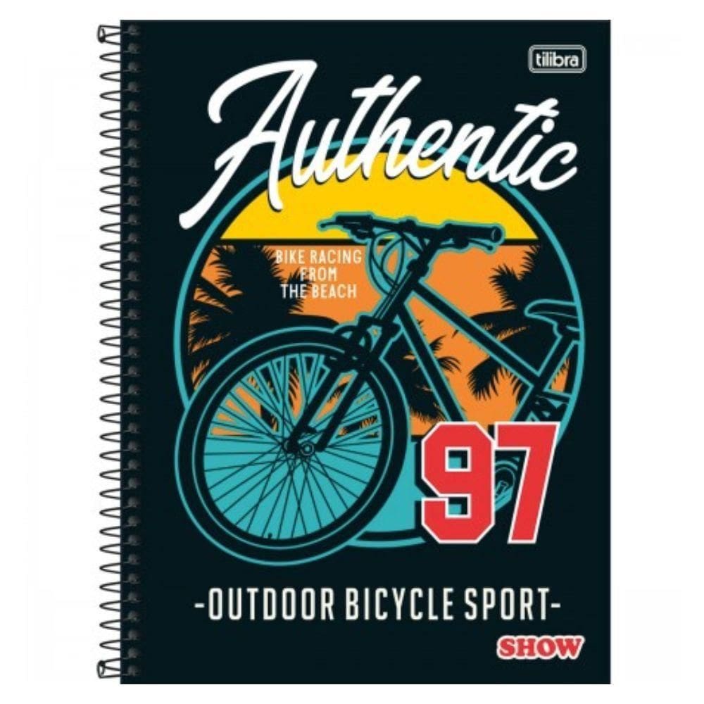 Caderno Espiral Capa Dura Universitário 1 Matéria Show 80 Folhas Jandaia Estampa 1