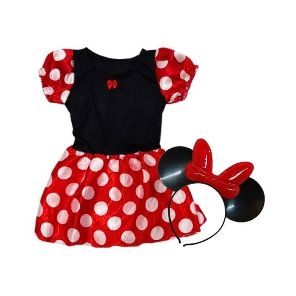 Kit Infantil Fantasia Minnie GG De 12 A 14 Anos