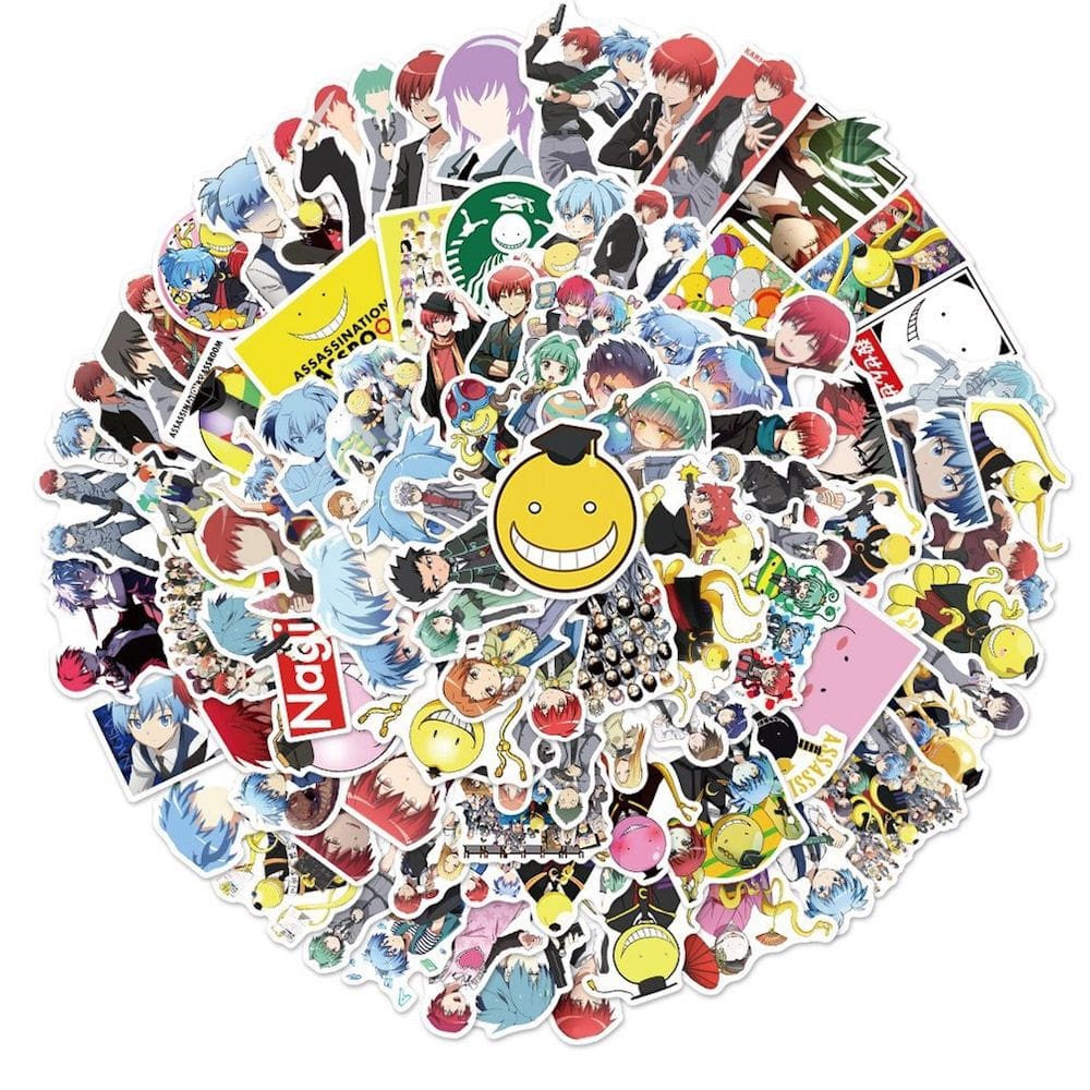 Pacote de adesivos Assassinations Classrooms Anime 100 unidades