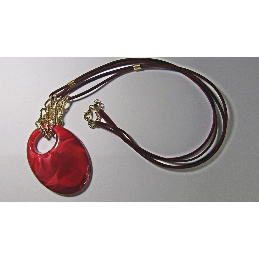 Cordão De Camurça Colar Artesanal Com Pingente De Acrílico A