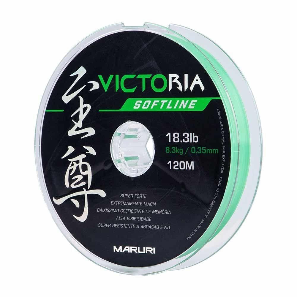 Linha De Pesca Soft Victoria Verde 120m Tamanho 0,33mm