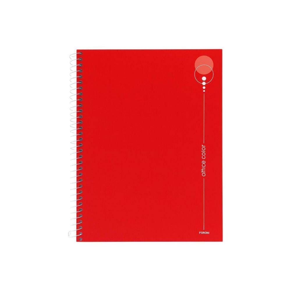 Caderno Universitario 1 Materia Office Color Vermelho Foroni