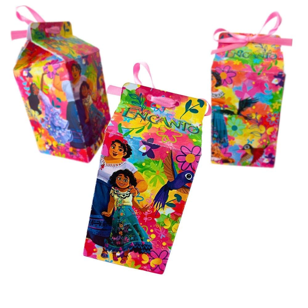 Kit 50 Caixa Milk Lembrancinha Surpresa Festa Tema Encanto