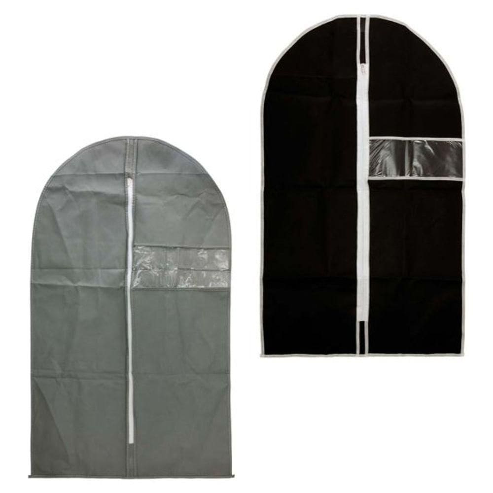 Capa Protetora Roupas Multiuso Zíper 58x98cm Visor Transpare