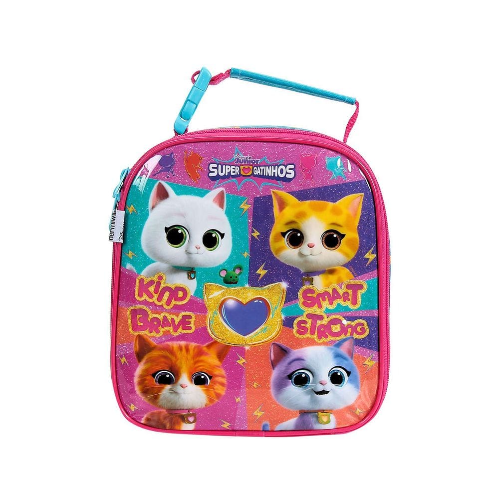 Lancheira Térmica Escolar Super Gatinhos Oficial