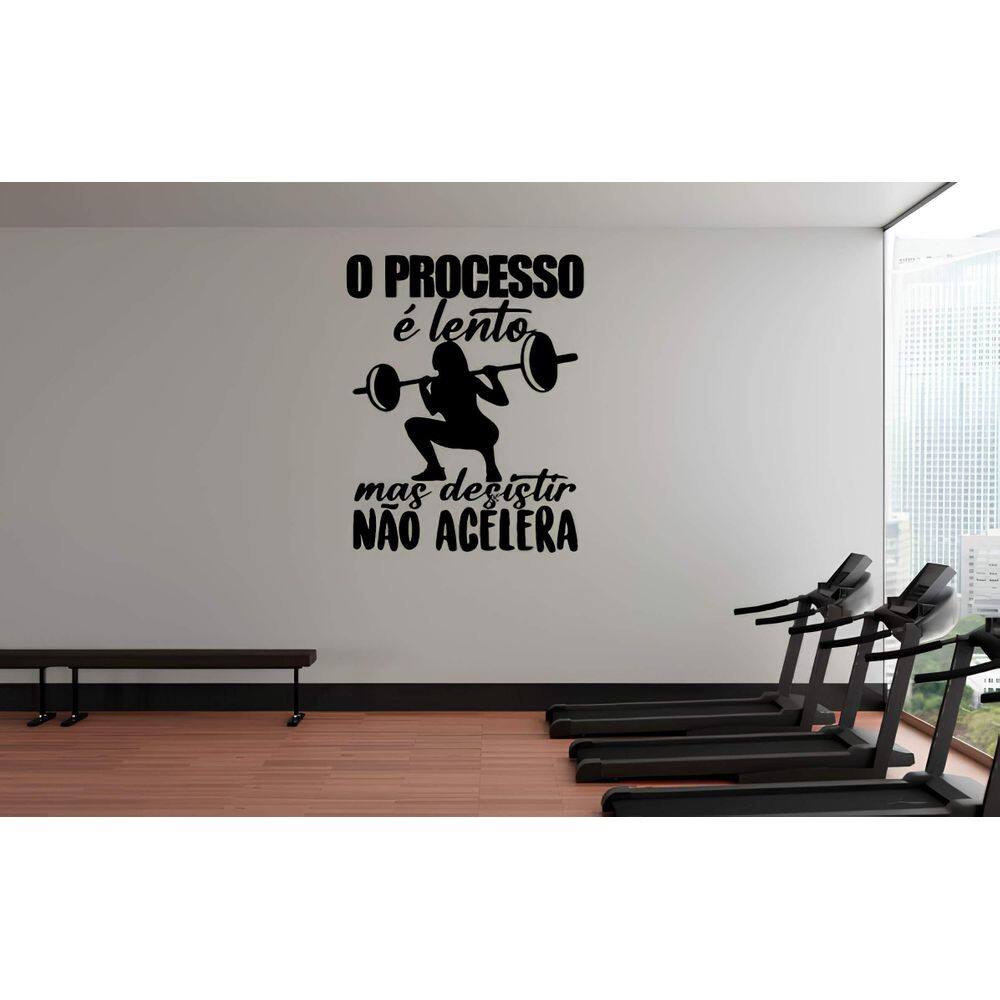 Adesivo De Parede O Processo É Lento - Academia