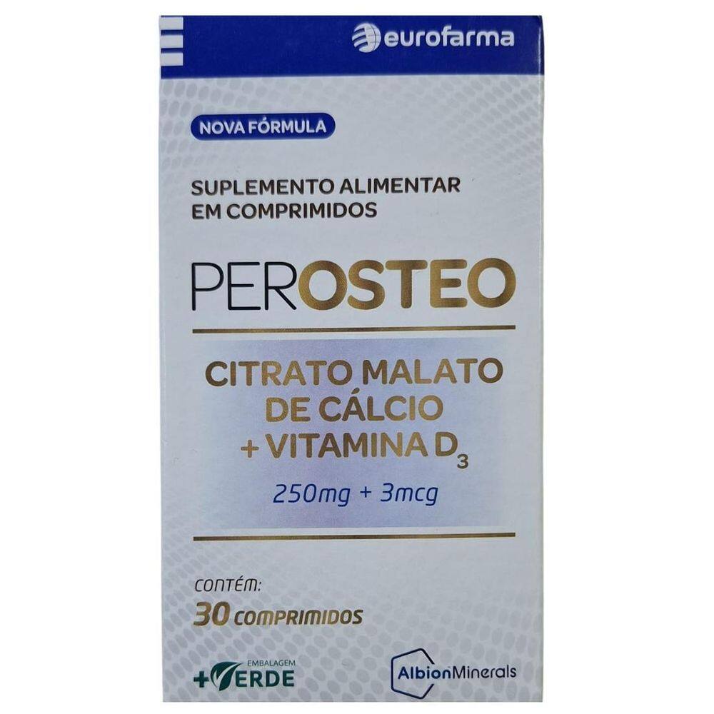 Perosteo 30 Comprimidos Cálcio + Vitamina D3