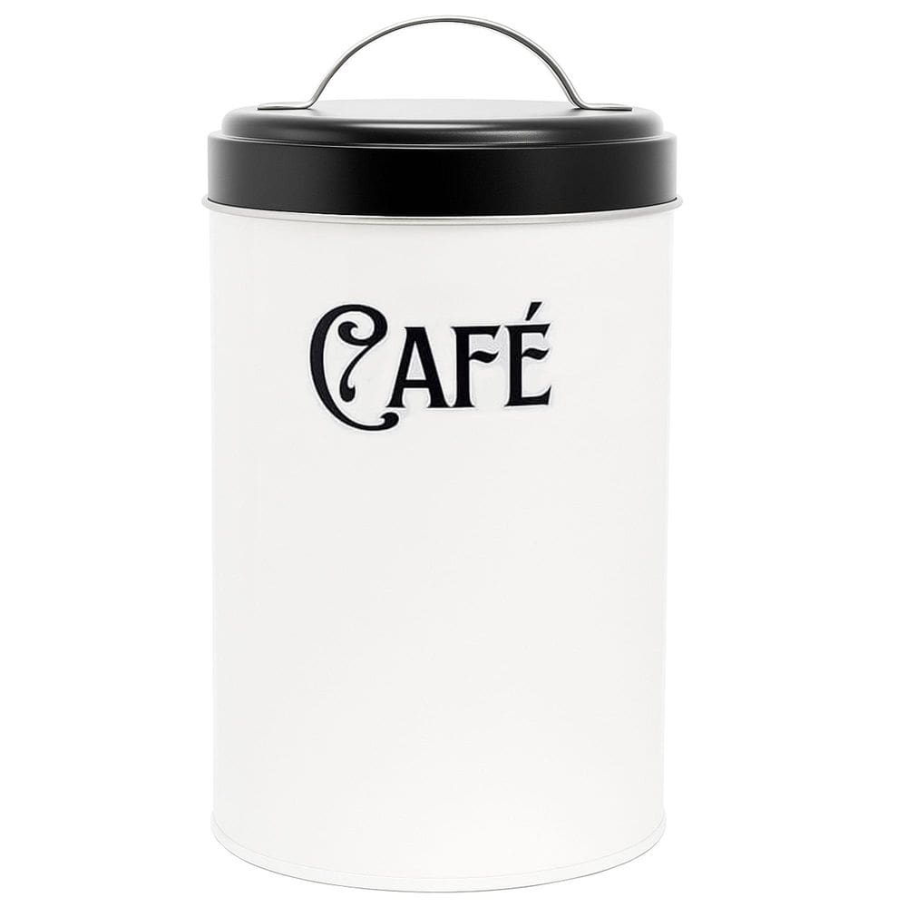 Lata De Metal Com Alça Para Mantimentos 18X10 Cm Café