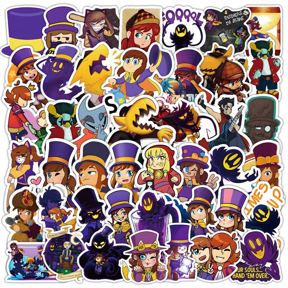 Adesivos A Hats In Times, vinil impermeável, anime, 50 unidades