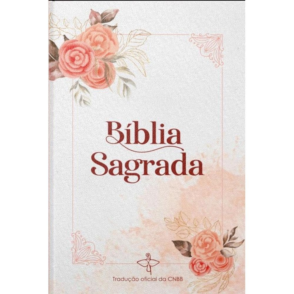 Bíblia Sagrada Tradução Oficial da CNBB - Capa Salmão - Feminina