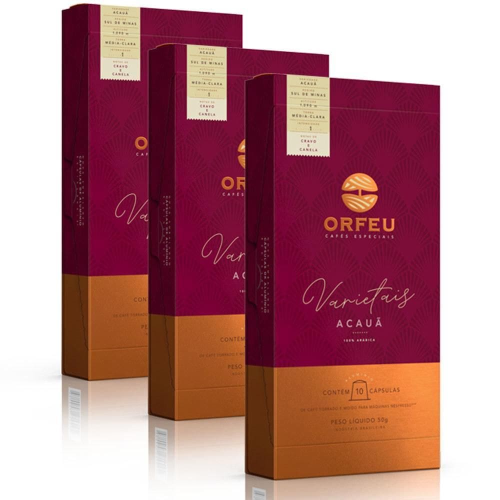 30 Cápsulas Café Orfeu Nespresso Acauã