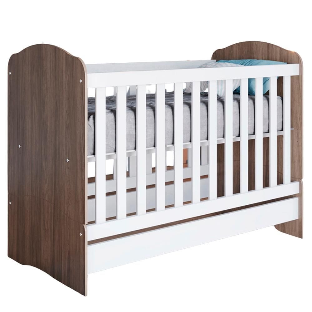 Berco Mini Cama Grade Fixa 133X68 cm Bala De Menta Henn