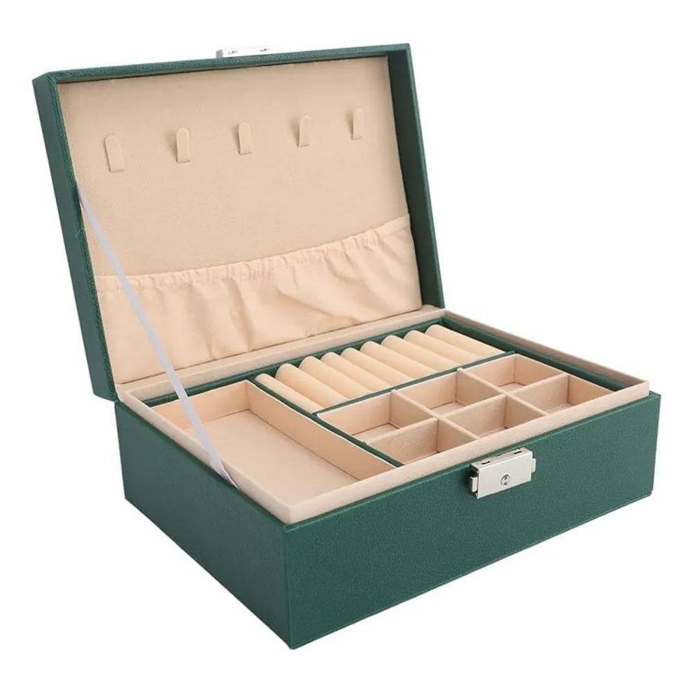 Porta Joias Maleta Grande Para Viagem Organizador Portátil