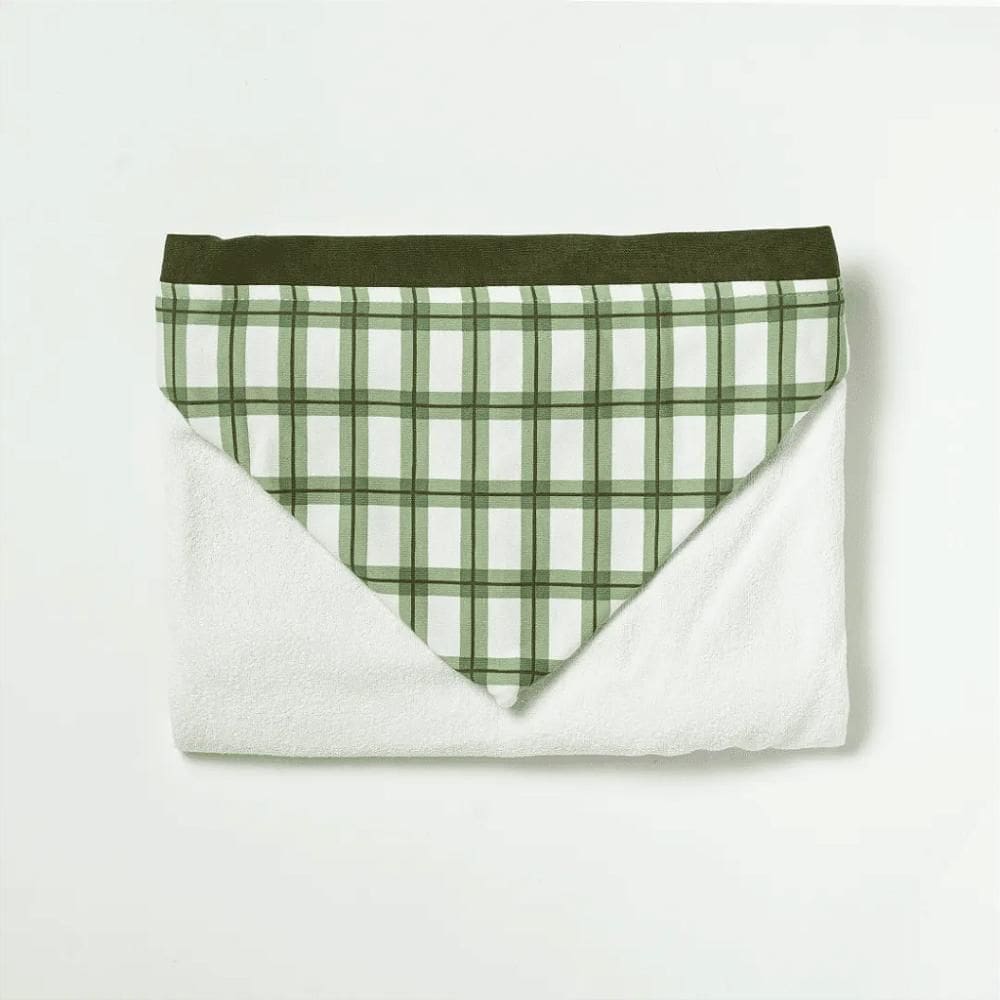 Toalha de Banho Hug Com Capuz Camping Verde Musgo