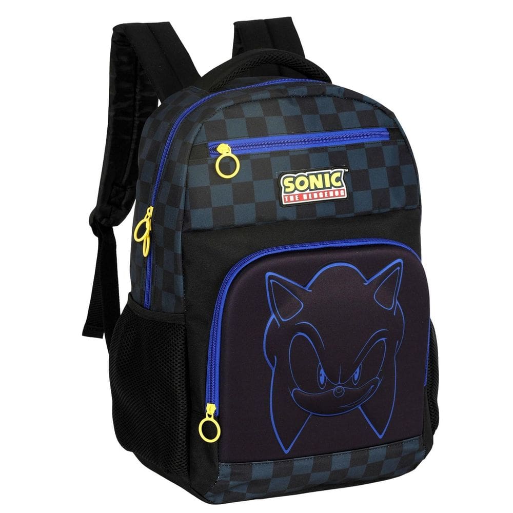 Mochila Escolar Juvenil Menino Moderno Game Sonic