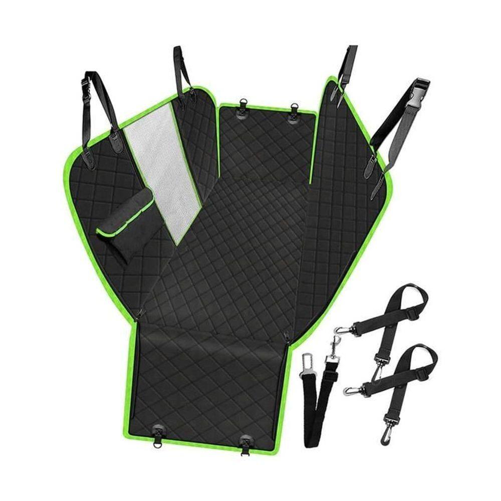 Capa Protetora Banco Traseiro Carro Preto Com Verde