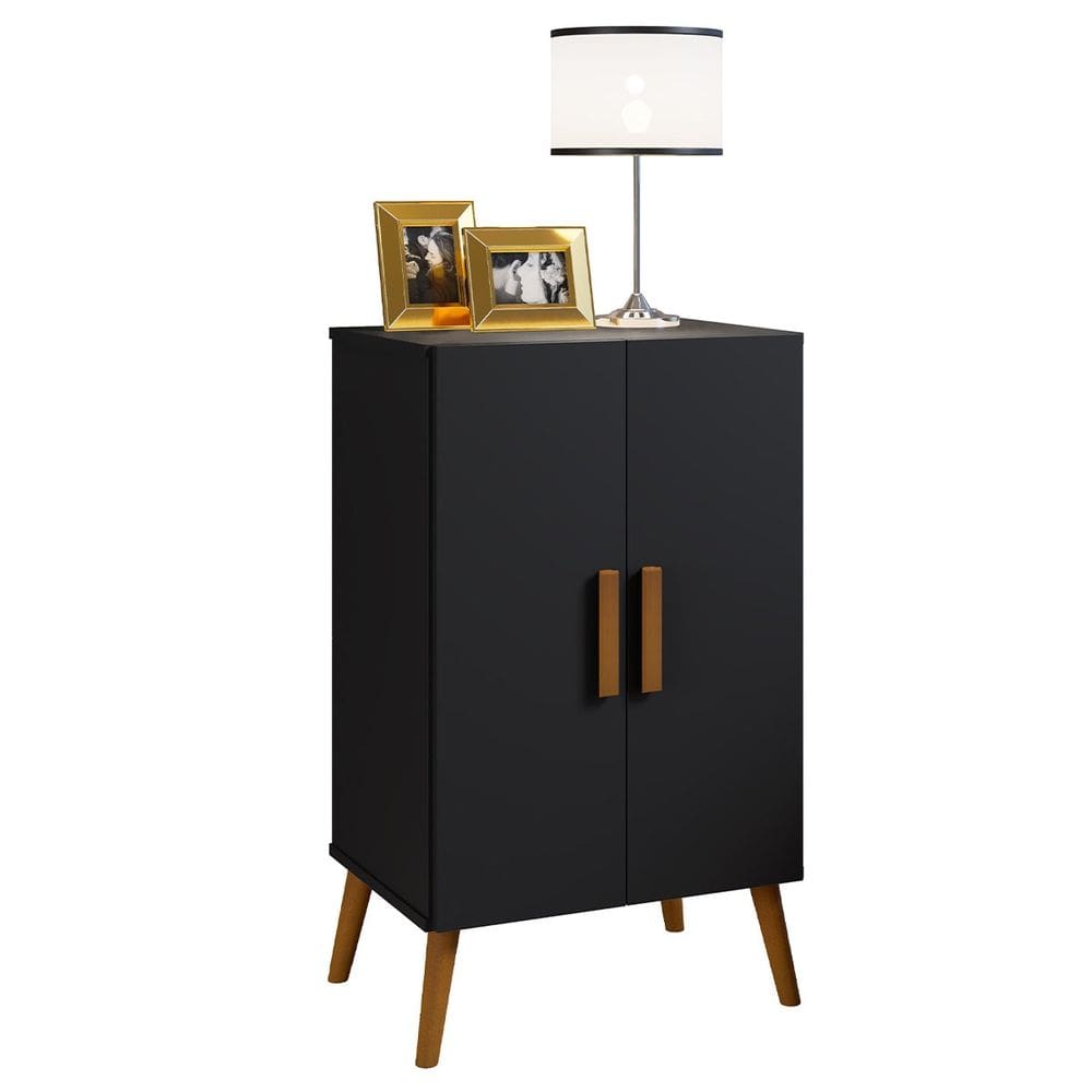 Armário Multiuso Sapateira Pés Retrô 2 Portas Carly