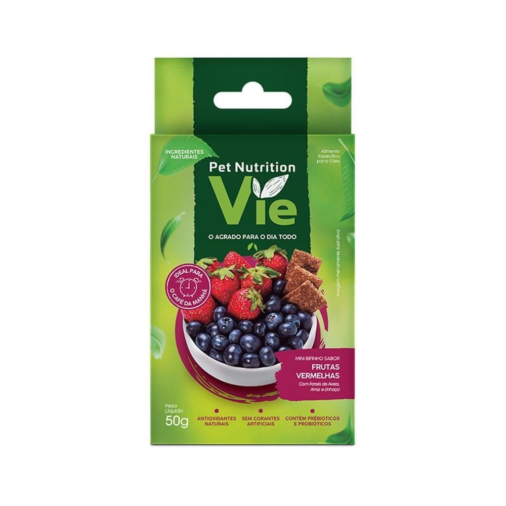 Petisco Pet Nutrition Vie Para Cães Frutas Vermelhas 50G