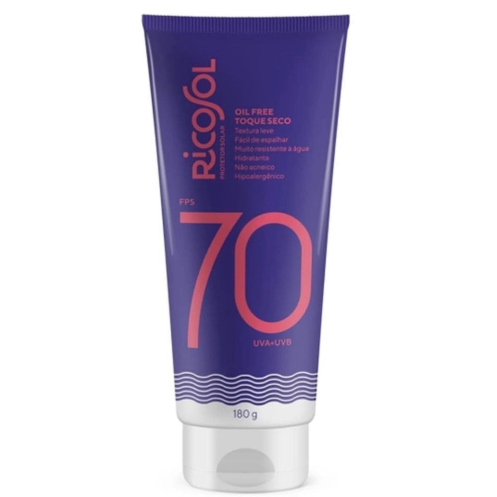 Protetor Solar Ricosol FPS 70 Oil Free Toque Seco 180g