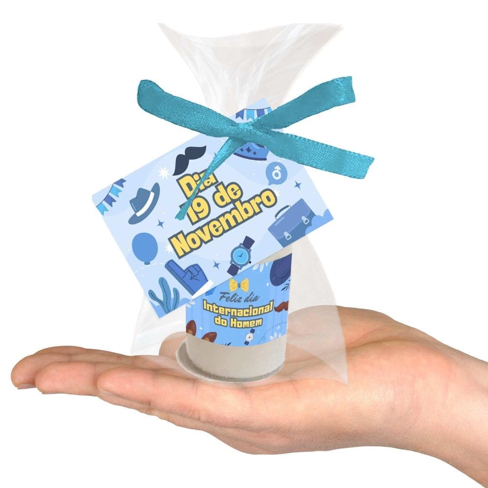 Kit 50 Lembrancinhas Personalizadas Dia Do Homem Pós Barba