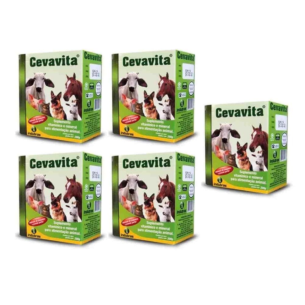 Kit 5X Cevavita 200 Gr Suplemento Vitamínico - Indubras