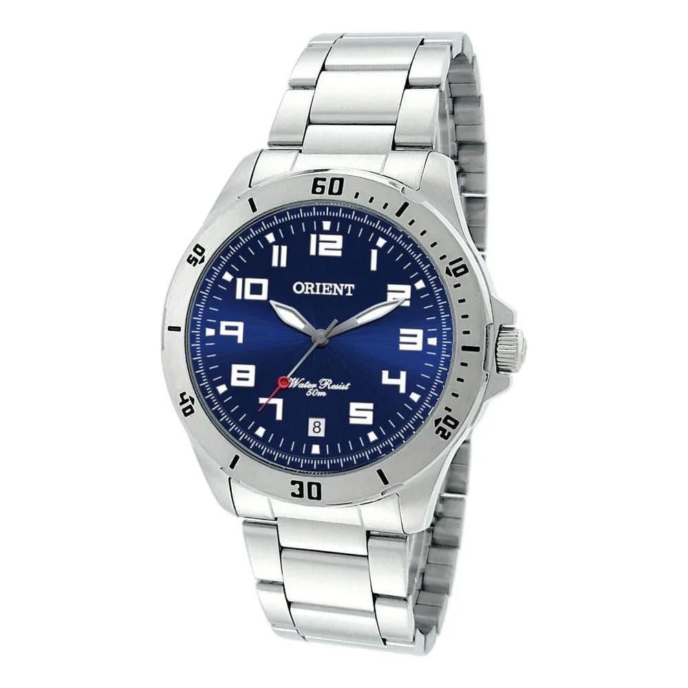 2X Relógio De Pulso Orient Mbss1155A Com Corria De Aço Inoxi