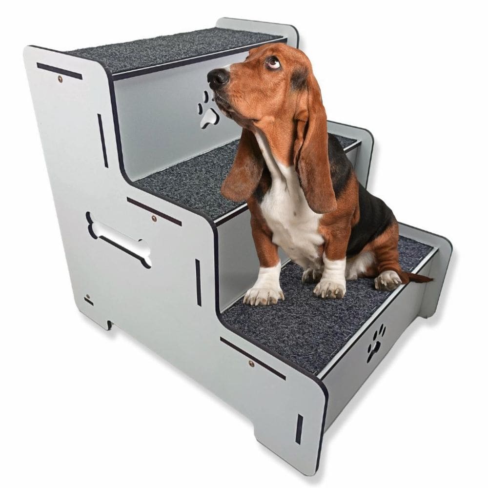 Escadinha Para Cachorro Escada Para Cachorro 3 Degraus Pet