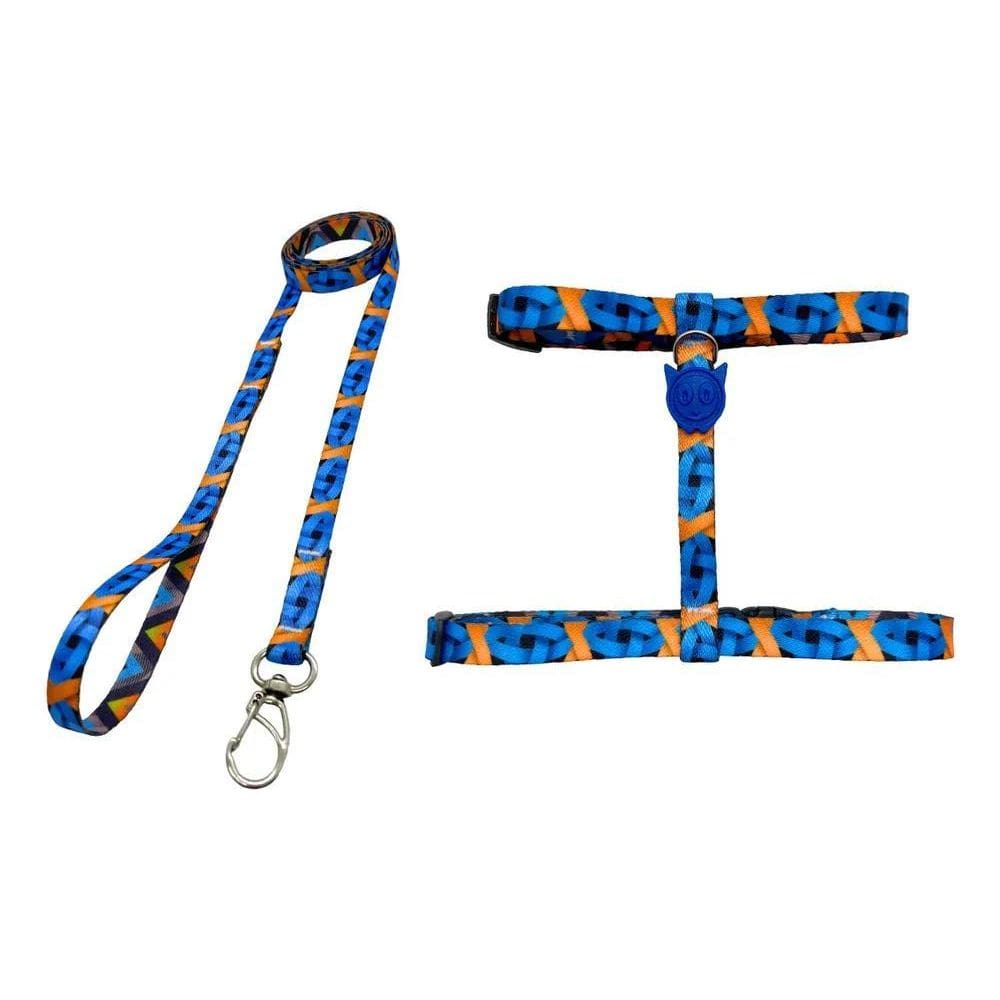 2X Inter Pets Peitoral Coleira Para Gatos Ajustável Adestram