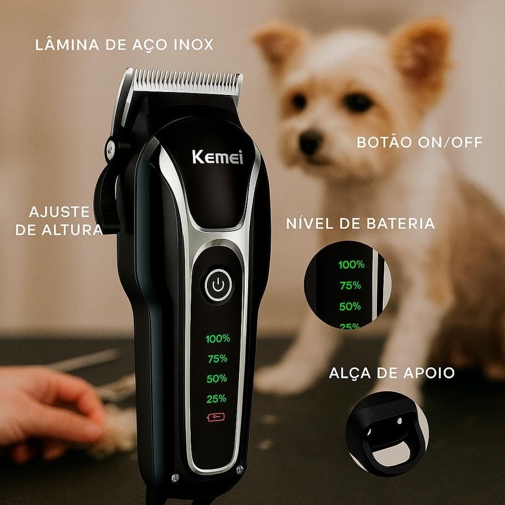 Cortador Pet Kemei Display Digital Para Corte