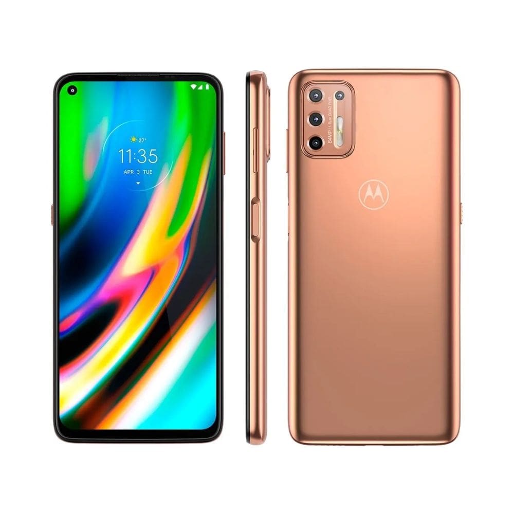 Usado: Motorola G9 Plus 128 GB Ouro - Muito Bom