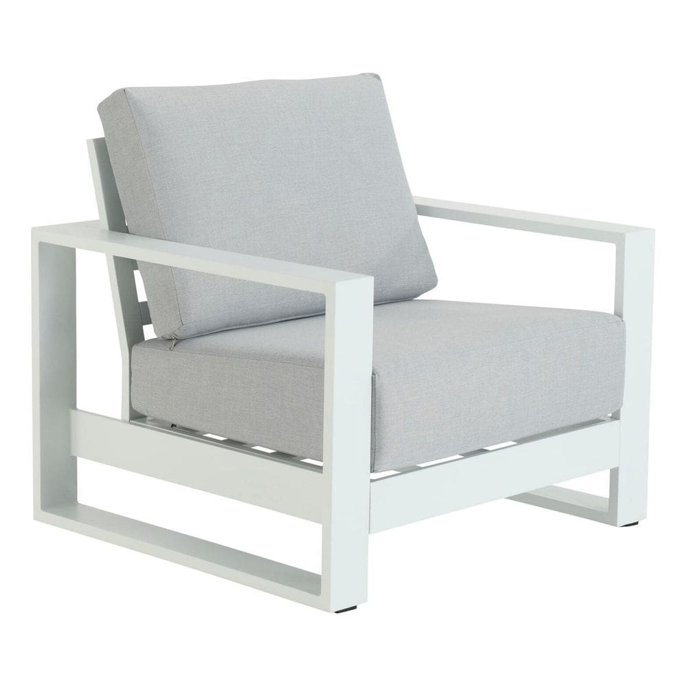 Poltrona De Jardim Em Aluminio 91x95 Cm Branca