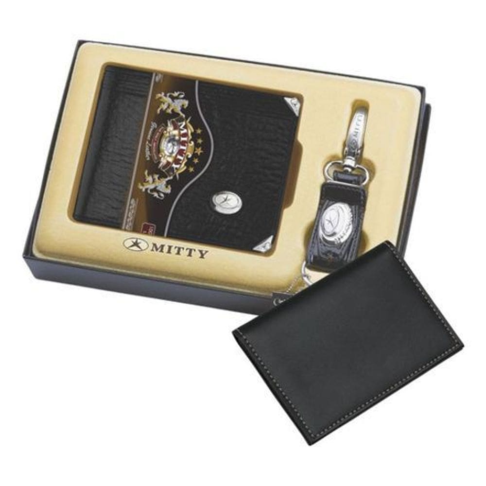 Kit Carteira + Chaveiro Mitty Em Couro - M1Ch +  P. Do