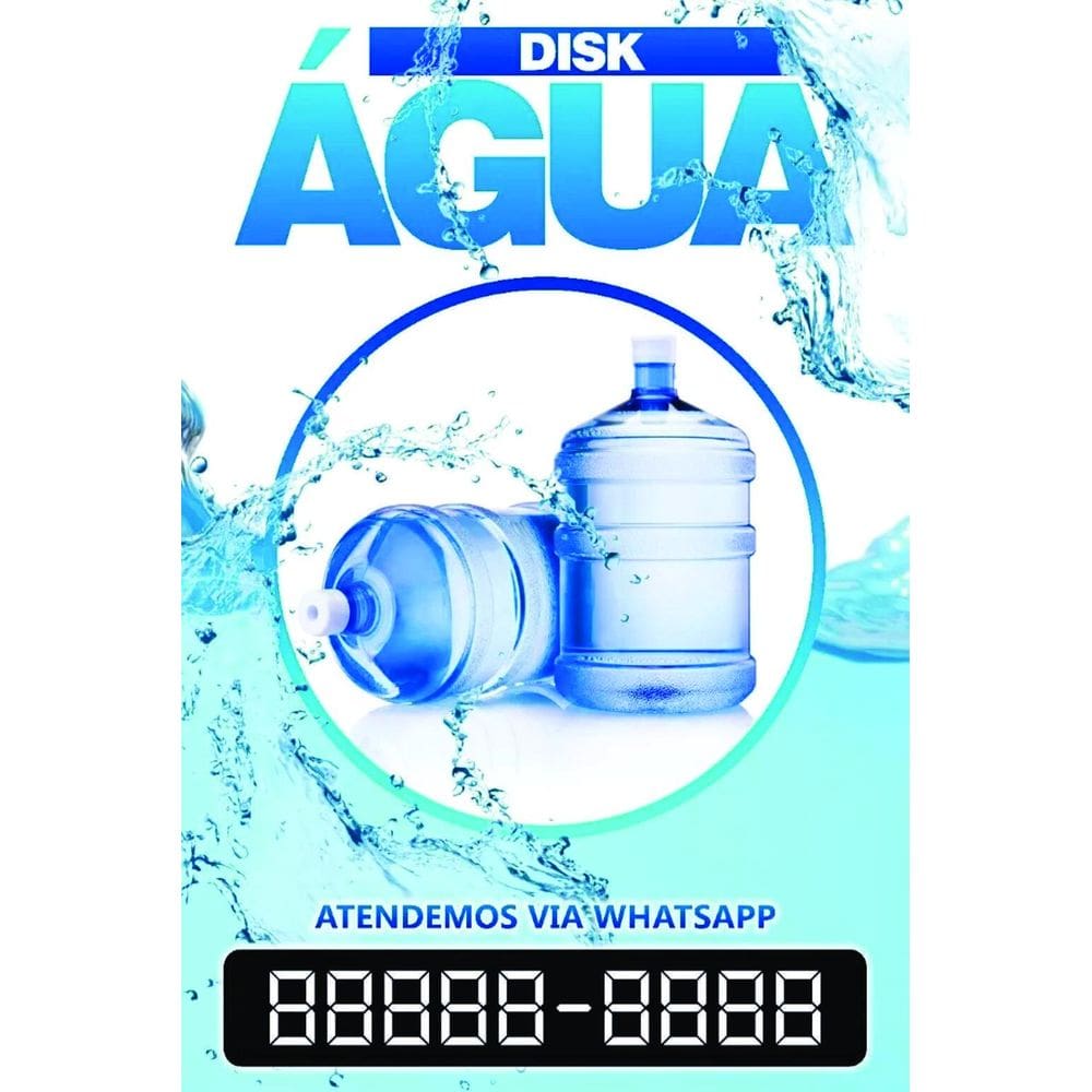 Banner Arte Pronta - Disk Água