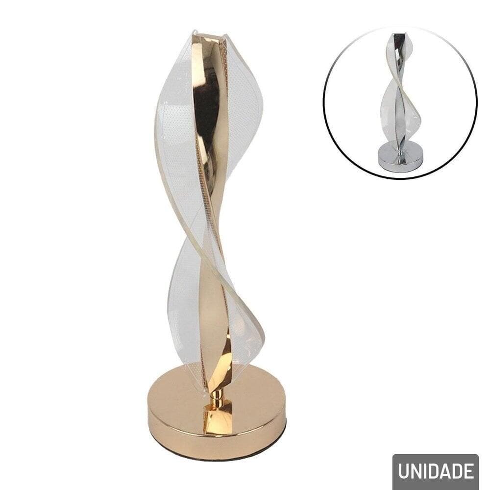 Abajur de Mesa Plástico Bivolt LED Espiral Color - Tudo em Caixa