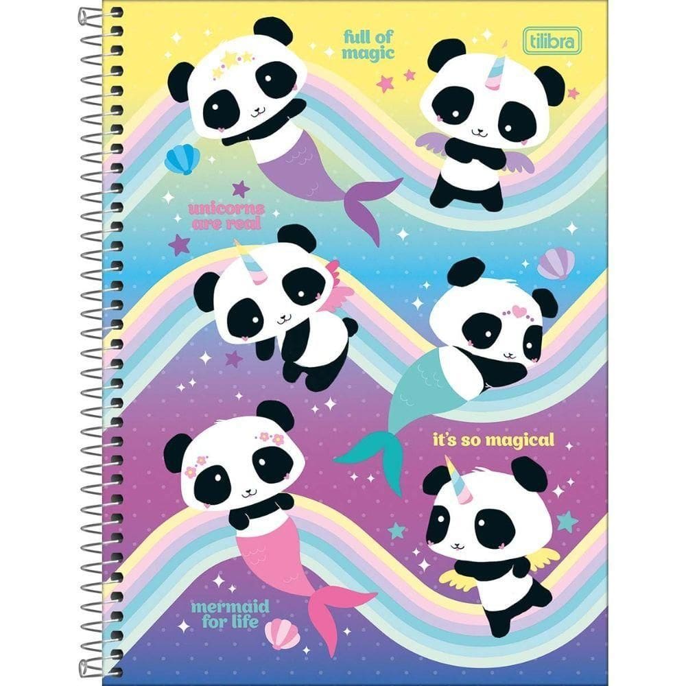 Caderno Espiral Capa Dura Universitário Lovely Friend 160 Folhas 10 Matérias Tilibra Estampa 1
