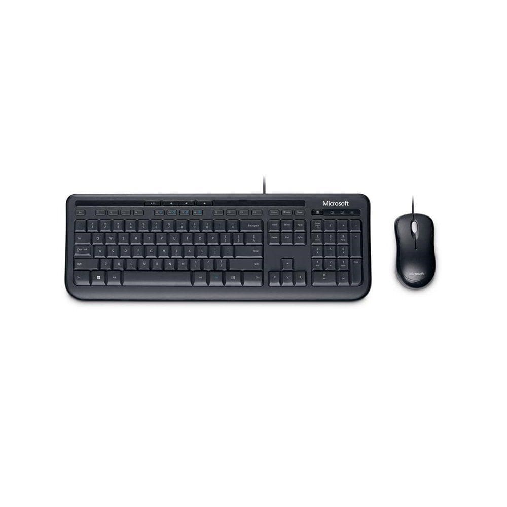 KIT Teclado e Mouse USB Desktop 600 APB-00005 Preto Microsoft