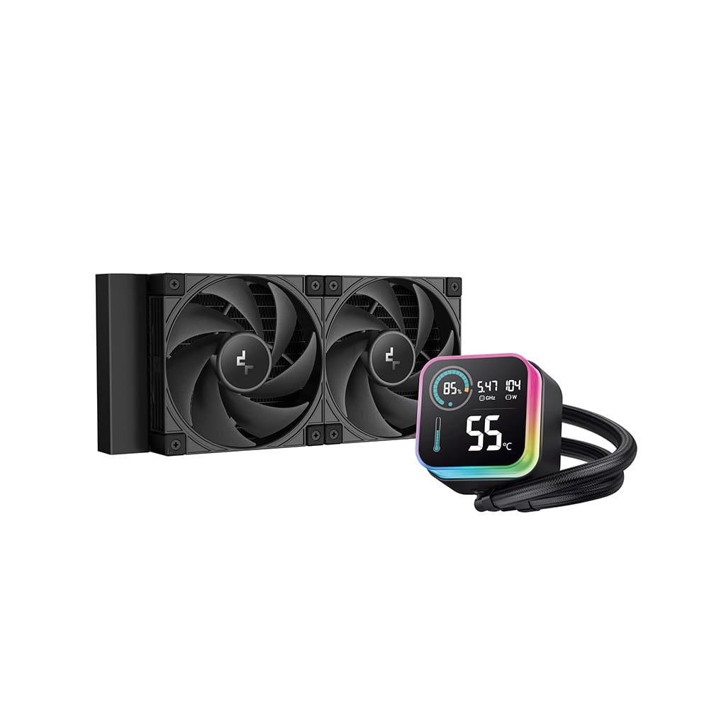 Water Cooler DeepCool LQ240 Ultra 240mm Com Display LCD Preto