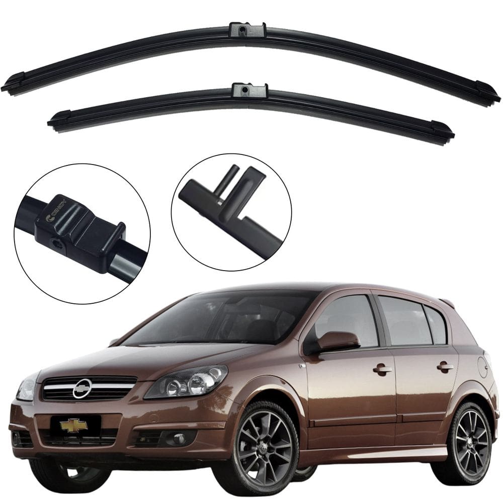 Kit Palheta Dianteira Vectra GT 2007 Limpador de Parabrisa de Silicone